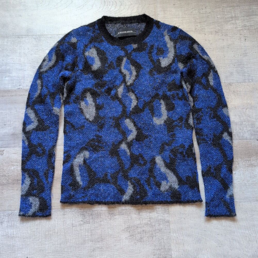 By Malene Birger Alpaca Kidmohair Blended Knit Blue Sweater Size XS